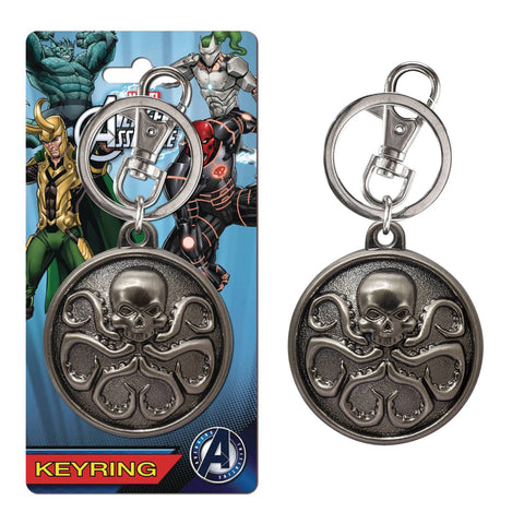 Marvel Hydra Logo Pewter Key Chain Marvel Hydra Logo Pewter Key Chain