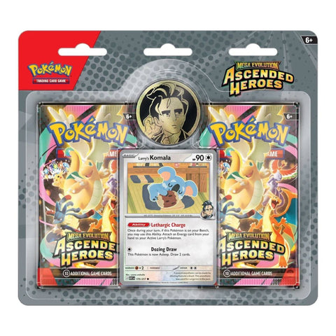Pokemon Ascended Heroes 2 Pack Blister - Komala Pokemon Ascended Heroes 2 Pack Blister - Komala