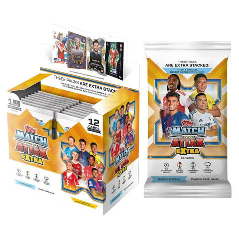 Topps Match Attax UCLMA Extra 2025/26 Trading Booster Topps Match Attax UCLMA Extra 2025/26 Trading Booster