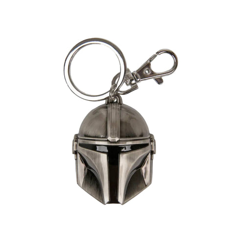 Star Wars The Mandalorian Helmet Pewter Key Chain Star Wars The Mandalorian Helmet Pewter Key Chain