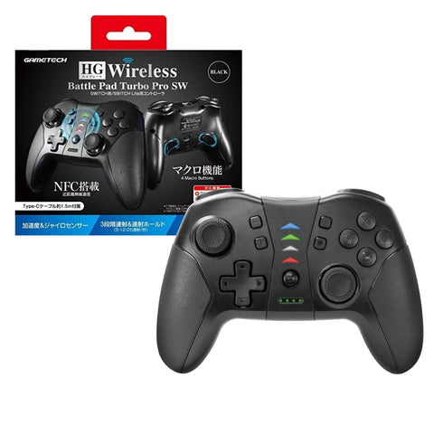 Nintendo Switch Gametech HG Wireless Battle Pad Turbo Black Nintendo Switch Gametech HG Wireless Battle Pad Turbo Black
