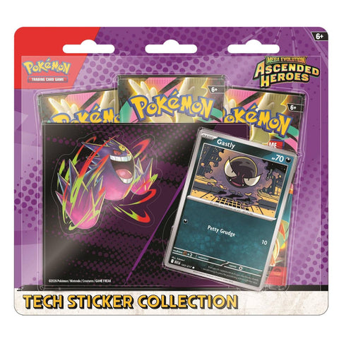 Pokemon Ascended Heroes Tech Sticker Collection – Gastly Pokemon Ascended Heroes Tech Sticker Collection – Gastly