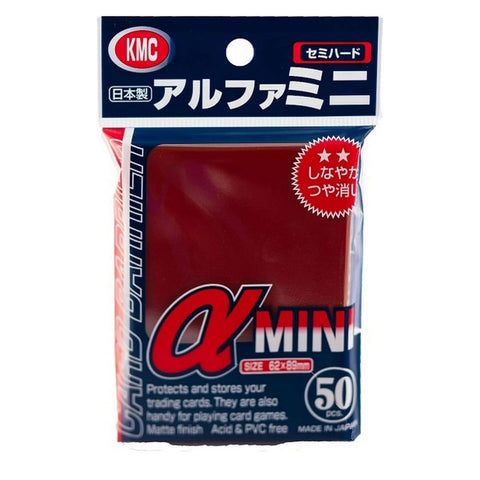 KMC Card Barrier @ Mini - Mini Red 62x89mm KMC Card Barrier @ Mini - Mini Red 62x89mm
