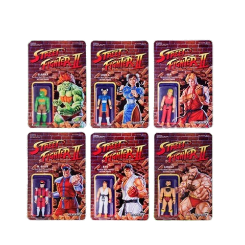 Super7 Street Fighter II Retro Figure Wave 1 (Set of 6) Super7 Street Fighter II Retro Figure Wave 1 (Set of 6)