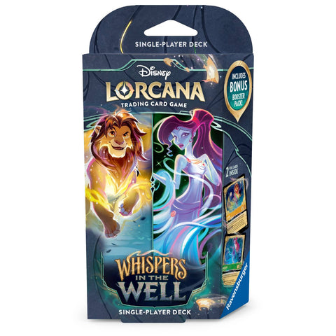 Disney Lorcana Set 10 Whispers in the Well Deck - Simba & Megara Disney Lorcana Set 10 Whispers in the Well Deck - Simba & Megara