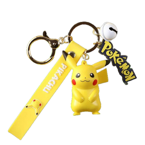 Pokemon Keychain with Bell Strap Pikachu Pokemon Keychain with Bell Strap Pikachu