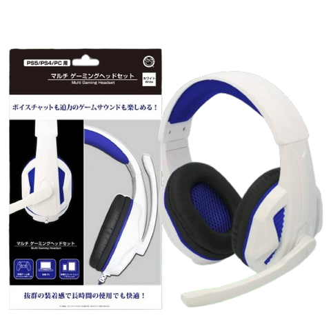 PS5/PS4/PC CC Multi Gaming Headset White/Blue PS5/PS4/PC CC Multi Gaming Headset White/Blue