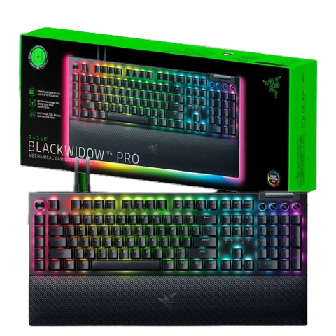 Razer BlackWidow V4 Pro Keyboard Green Switch Razer BlackWidow V4 Pro Keyboard Green Switch