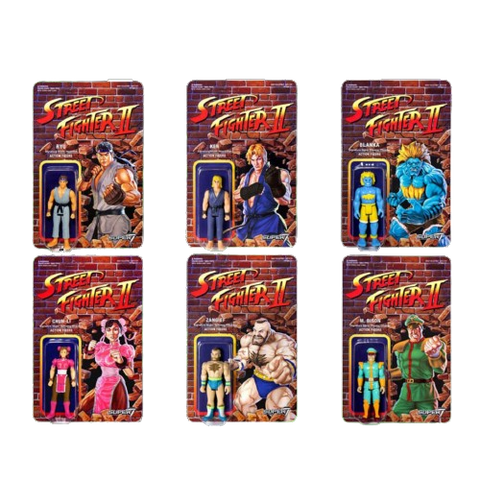 Super7 Street Fighter II CE Retro Figure Wave 1 (Set of 6) Super7 Street Fighter II CE Retro Figure Wave 1 (Set of 6)
