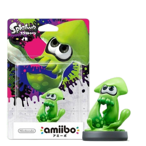 Amiibo Splatoon Squid (Green) (Box damaged) Amiibo Splatoon Squid (Green) (Box damaged)