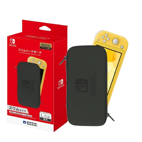 Nintendo Switch Lite Hori Slim Hard Pouch - Black Nintendo Switch Lite Hori Slim Hard Pouch - Black