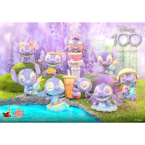 Hot Toys Cosbi Disney 100 Stitch Bobble-Head (Pastel Purple Version) Blind Box