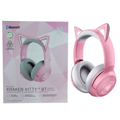 Razer Kraken Kitty V2 BT Quartz Wireless Headset Razer Kraken Kitty V2 BT Quartz Wireless Headset