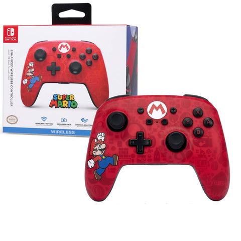 Nintendo Switch PowerA Wireless Controller - Here We Go Mario Nintendo Switch PowerA Wireless Controller - Here We Go Mario