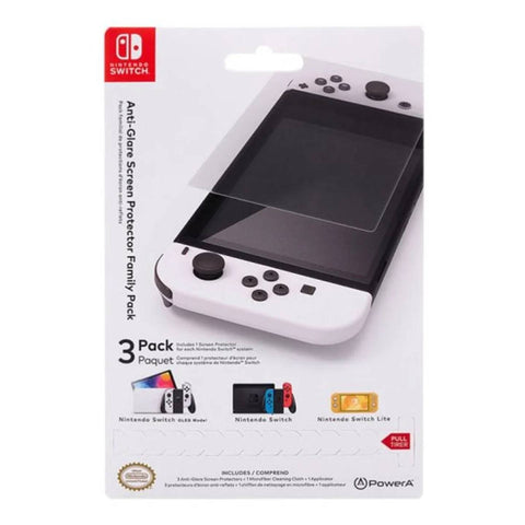 Nintendo Switch PowerA Anti-Glare Screen Protector Family Pack Nintendo Switch PowerA Anti-Glare Screen Protector Family Pack