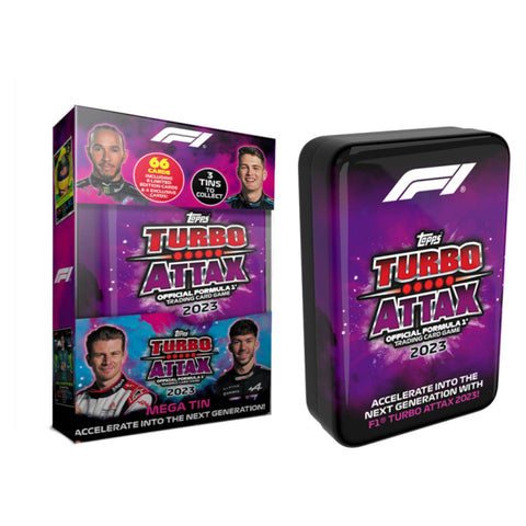 Topps Turbo Attax 2023 Mega Tin Box - Purple Topps Turbo Attax 2023 Mega Tin Box - Purple