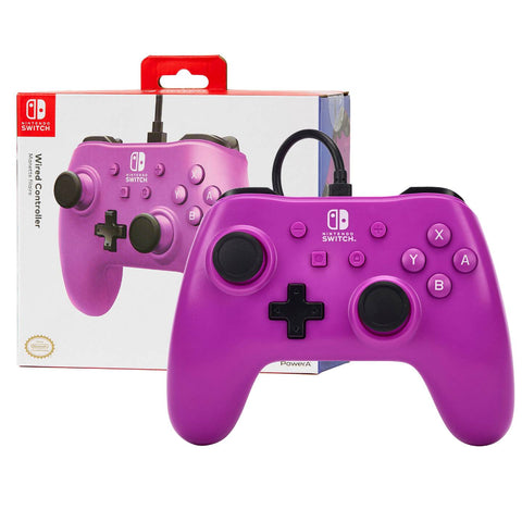 Nintendo Switch PowerA Wired Controller - Grape Purple Nintendo Switch PowerA Wired Controller - Grape Purple