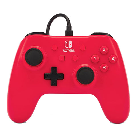 Nintendo Switch PowerA Wired Controller - Raspberry Red Nintendo Switch PowerA Wired Controller - Raspberry Red