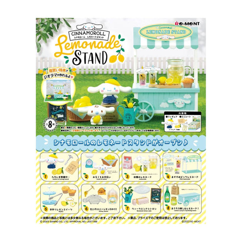Re-Ment Cinamoroll Lemonade Stand (Set of 8) Re-Ment Cinamoroll Lemonade Stand (Set of 8)