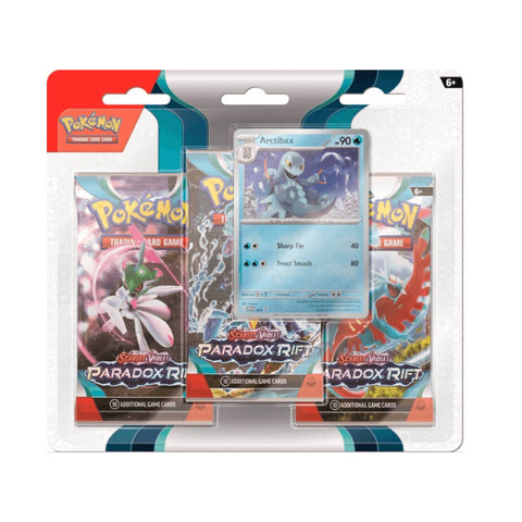 Pokemon SV4 Paradox Rift 3 Pack Blister - Arctibax Pokemon SV4 Paradox Rift 3 Pack Blister - Arctibax