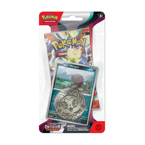 Pokemon SV3 Obsidian Flames Checklane Blister - Wooper Pokemon SV3 Obsidian Flames Checklane Blister - Wooper
