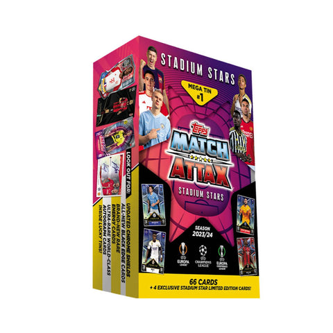 Topps Match Stadium Stars 2023/24 Mega Tin 1 Topps Match Stadium Stars 2023/24 Mega Tin 1