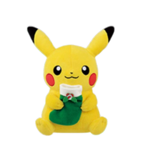 Pokemon Christmas 12" Plush - Pikachu Green Sock