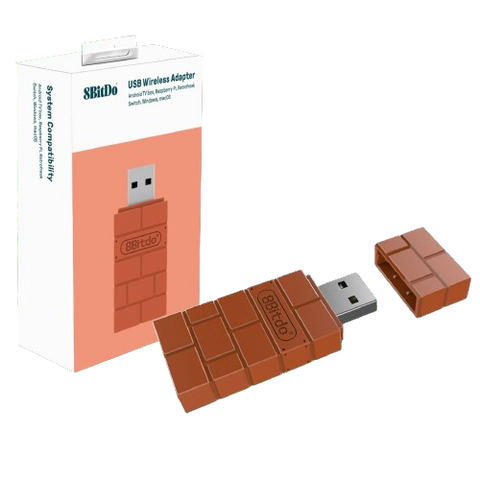 Nintendo Switch 8 BitDo USB Wireless Adapter Brown Brick Nintendo Switch 8 BitDo USB Wireless Adapter Brown Brick
