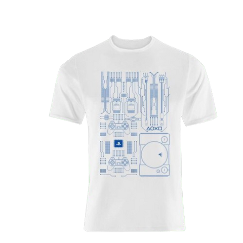 PlayStation OLP Mainboard White T-Shirt - XL PlayStation OLP Mainboard White T-Shirt - XL