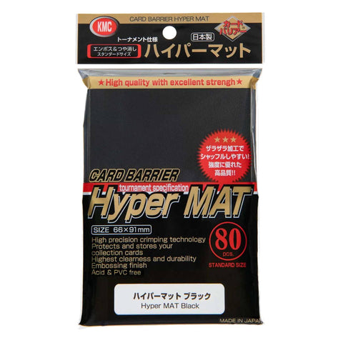 KMC Hyper Mat 80Pcs Black 66X91MM KMC Hyper Mat 80Pcs Black 66X91MM