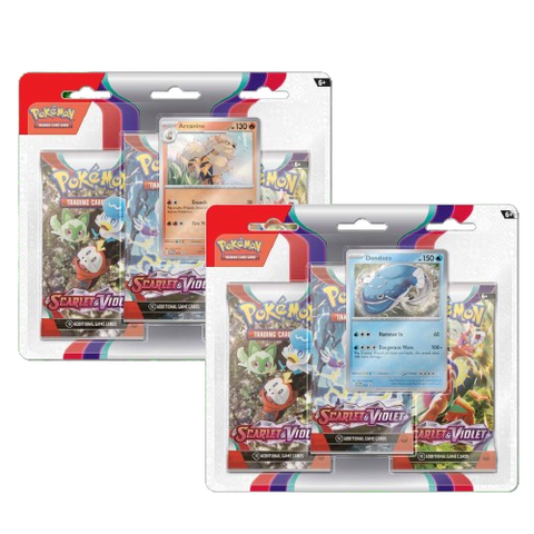 Pokemon SV1 Scarlet & Violet 3 Pack Blister - Arcanine and Dondozo (Set of 2) Pokemon SV1 Scarlet & Violet 3 Pack Blister - Arcanine and Dondozo (Set of 2)