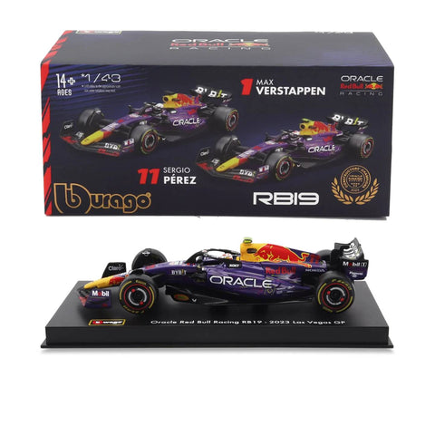 Bburago 1:43 Red Bull F1 RB19 2023 Las Vegas GP 11 Bburago 1:43 Red Bull F1 RB19 2023 Las Vegas GP 11