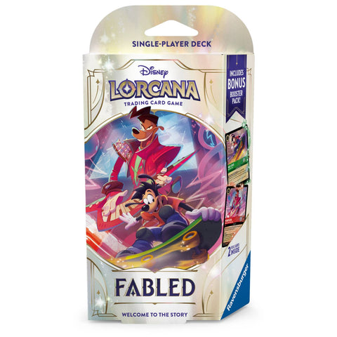 Disney Lorcana Set 9 Fabled Deck - Goofy and Powerline Disney Lorcana Set 9 Fabled Deck - Goofy and Powerline