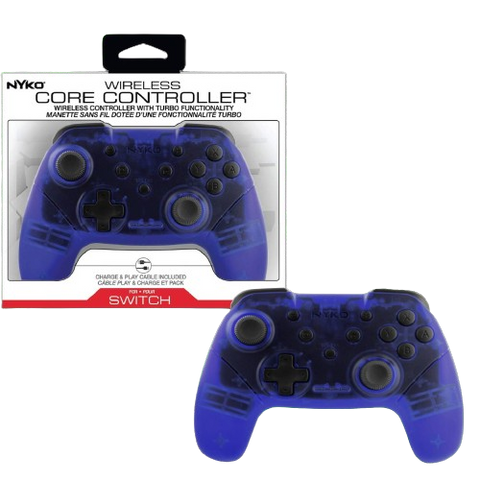 Nintendo Switch Nyko Wireless Core Controller - Trans Blue Nintendo Switch Nyko Wireless Core Controller - Trans Blue