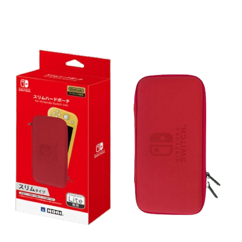 Nintendo Switch Lite Hori Slim Hard Pouch - Red Nintendo Switch Lite Hori Slim Hard Pouch - Red