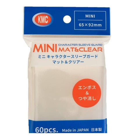 KMC Mini Character Sleeve Mat & Clear 60PC 65x92MM KMC Mini Character Sleeve Mat & Clear 60PC 65x92MM