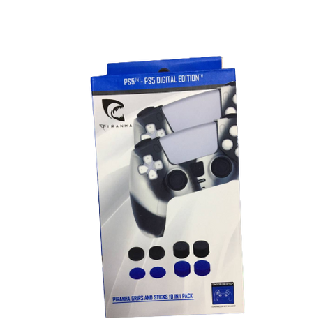PS5 Piranha Grips and Sticks 10 In 1 Pack PS5 Piranha Grips and Sticks 10 In 1 Pack