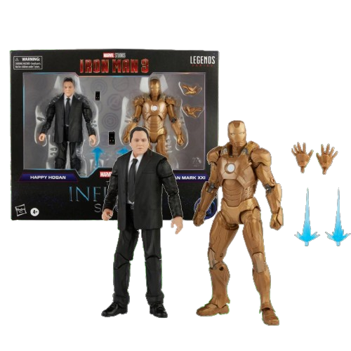 Marvel Legends Series Infinity Saga Happy Hogan and Iron Man XXI