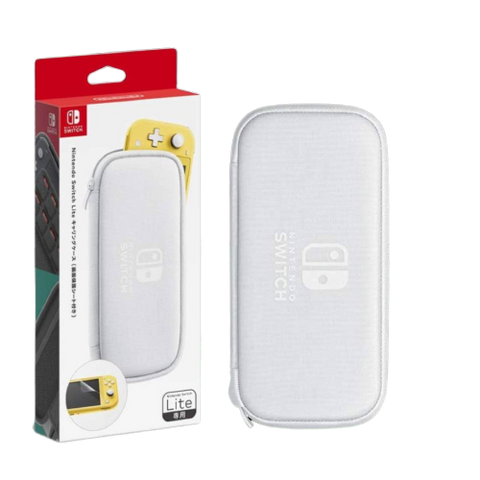 Nintendo Switch Lite Carrying Case & Screen Protector White Nintendo Switch Lite Carrying Case & Screen Protector White