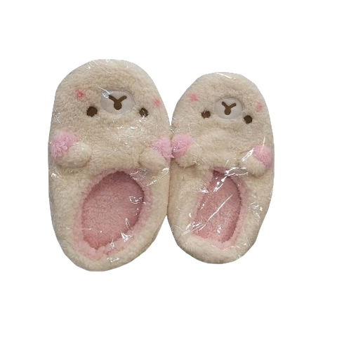 Rilakkuma 1 Size Furry Slippers - Cream Rilakkuma 1 Size Furry Slippers - Cream