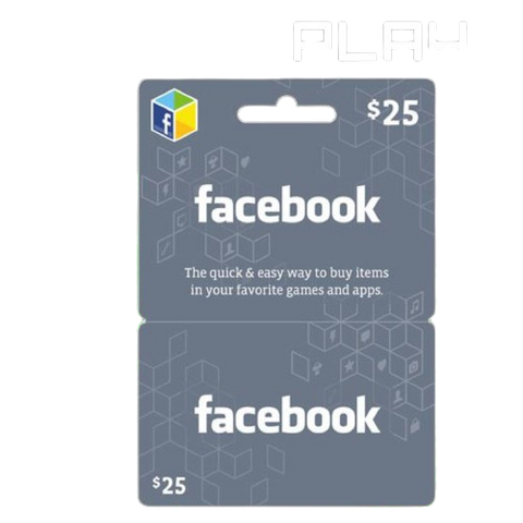 Facebook Card $25 Facebook Card $25