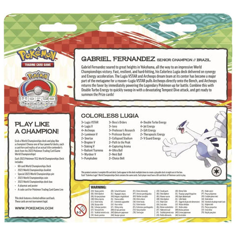 Pokemon 2023 Championship Deck - Gabriel Fernandez