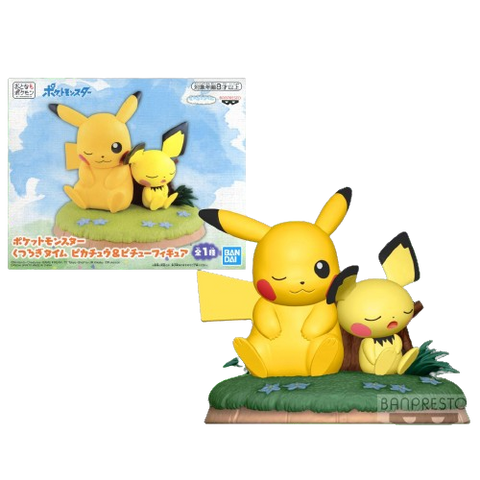 Banpresto Pikachu and Pichu Rest Time Banpresto Pikachu and Pichu Rest Time