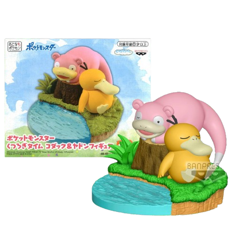 Banpresto Psyduck and Slowpoke Rest time Banpresto Psyduck and Slowpoke Rest time