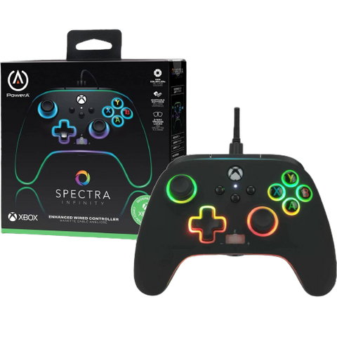 XBox Series X/S PowerA Enhanced Wired Controller - Spectra XBox Series X/S PowerA Enhanced Wired Controller - Spectra