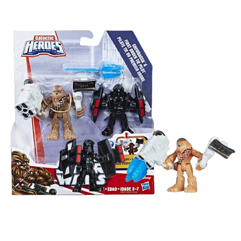 Star Wars Galactic Heroes Power Up 2PK WV1 17 - Chewbacca & First Order Tie Pilot Star Wars Galactic Heroes Power Up 2PK WV1 17 - Chewbacca & First Order Tie Pilot