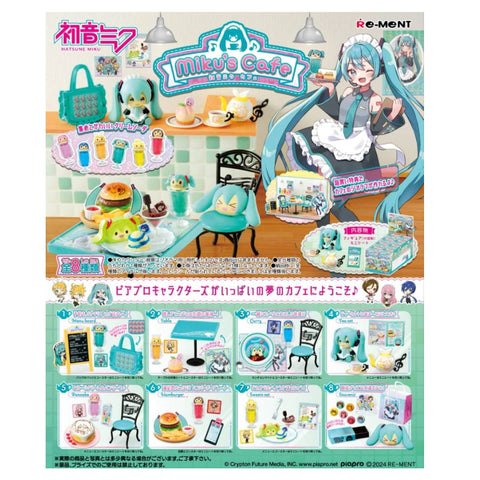 Re-Ment Hatsune Miku Miku`s Cafe (Set of 8) Re-Ment Hatsune Miku Miku`s Cafe (Set of 8)