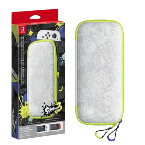 Nintendo Switch Oled Carrying Case & Screen Protector Splatoon 3 Nintendo Switch Oled Carrying Case & Screen Protector Splatoon 3