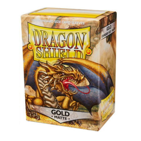 Dragon Shield 100 Standard Size Matte Gold Dragon Shield 100 Standard Size Matte Gold