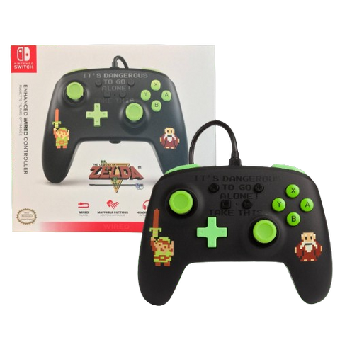 Nintendo Switch PowerA Wired Controller - Retro Zelda Nintendo Switch PowerA Wired Controller - Retro Zelda